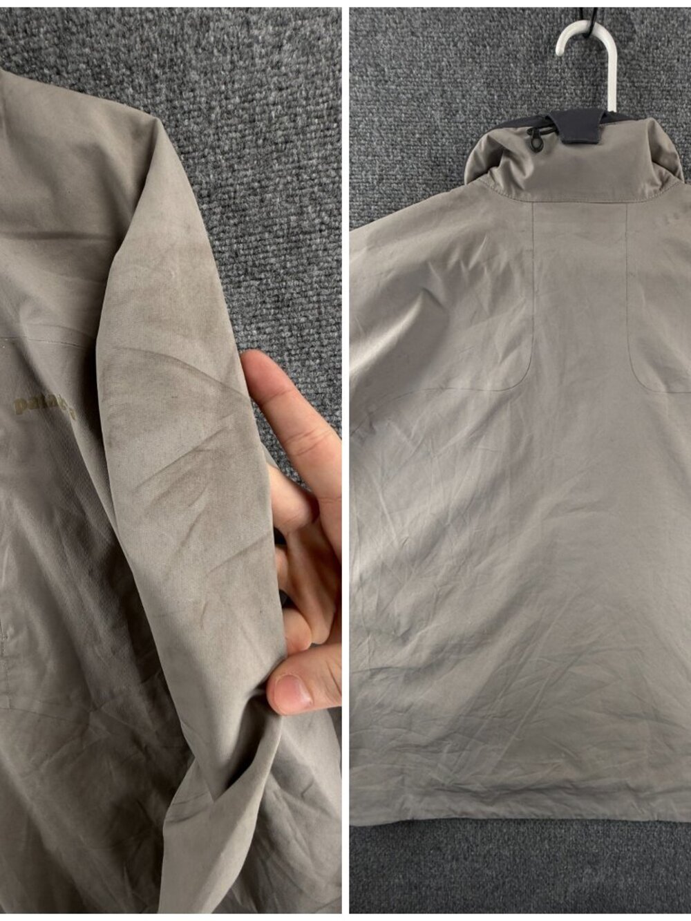 Patagonia CSS Men Jacket Gray Full Zip Large Chest Pocket Windbreaker Adult - Picture 15 of 16
